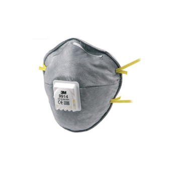 3M 9914 Speciality Disposable Respirator, FFP1, Valved