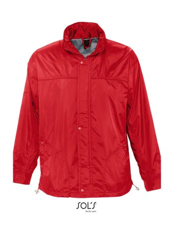 Sol's Mistral Jersey-lined Windbreaker, Red