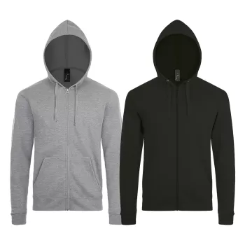 Πακέτο SOL'S Stone - Unisex Ζακέτα Φούτερ με Κουκούλα & Φερμουάρ