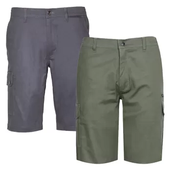 Fageo 00511 Stretch Work Shorts 2-Pack | Khaki - Grey