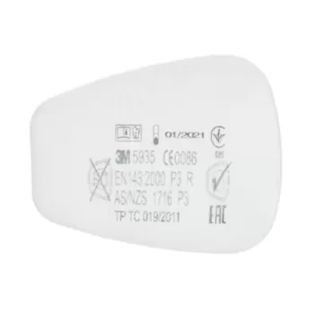 3M™ 5935 Προφίλτρα Σωματιδίων P3 R για Επαναχρησιμοποιούμενες Μάσκες