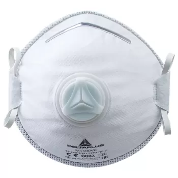 Delta Plus M1100V Μάσκα Σωματιδίων P1 Μίας Χρήσης με Βαλβίδα – Άνετη Αναπνευστική Προστασία