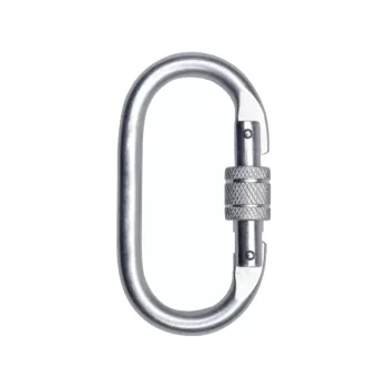 Steel Screw-Lock Safety Carabiner  | 25 kN Strength