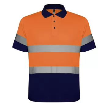Roly POLARIS 9302 High-Visibility Polo Shirt - Reflective Technical Fabric