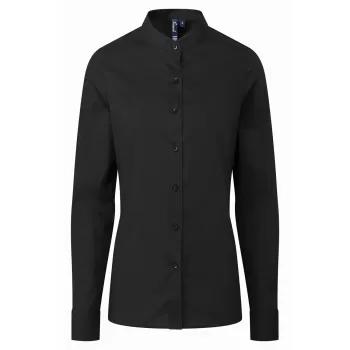 Premier PR358 Grandad Women’s Long Sleeve Mao Collar Shirt