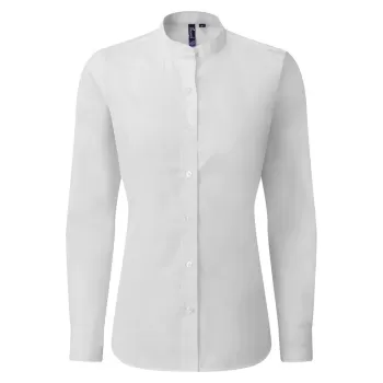 Premier PR358 Grandad Women’s Long Sleeve Mao Collar Shirt