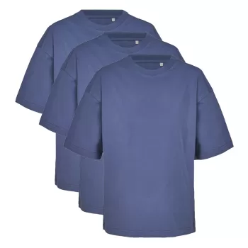Sol's Boxy Women's Oversized T-Shirt 3-Pack | 100% Organic Cotton 180g - Denim