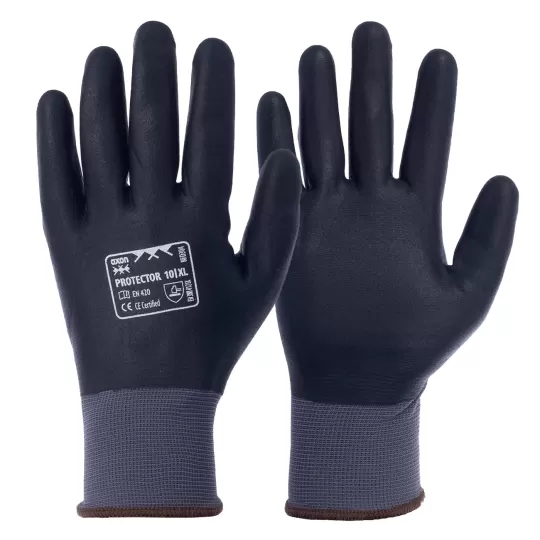 Axon PROTECTOR – Foam Nitrile Coated Work Gloves | EN 388 | PPE Hand Protection