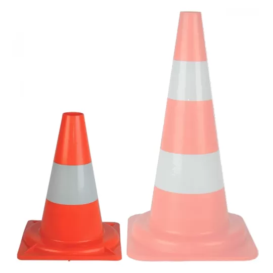 PE-30 Small Safety Traffic Cone 30cm - Orange with White Band