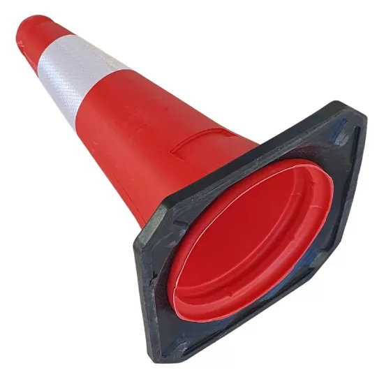 Plastic Traffic Cone 50cm with Heavy Rubber Base PARK-DH-PE-1