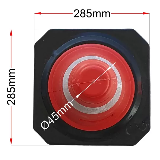 Plastic Traffic Cone 50cm with Heavy Rubber Base PARK-DH-PE-1