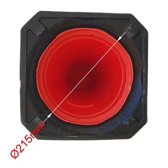 Plastic Traffic Cone 50cm with Heavy Rubber Base PARK-DH-PE-1