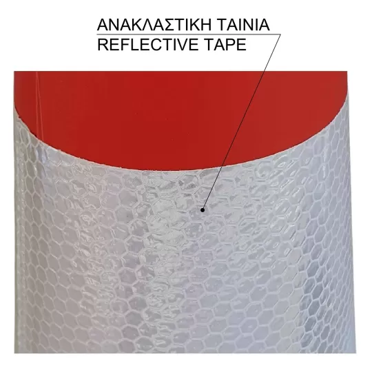 Plastic Traffic Cone 50cm with Heavy Rubber Base PARK-DH-PE-1