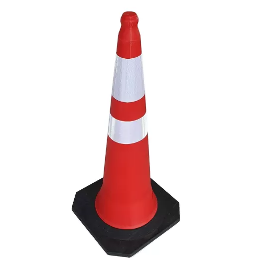 PARK-DH-PE-3 Traffic Cone 100cm - Heavy Duty Rubber Base (4kg)