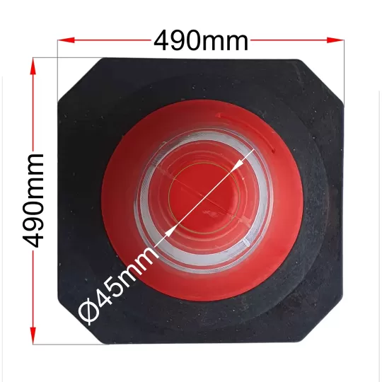 PARK-DH-PE-3 Traffic Cone 100cm - Heavy Duty Rubber Base (4kg)