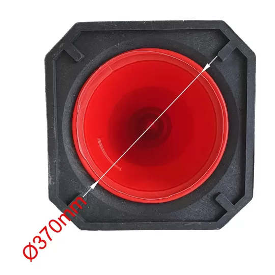PARK-DH-PE-3 Traffic Cone 100cm - Heavy Duty Rubber Base (4kg)