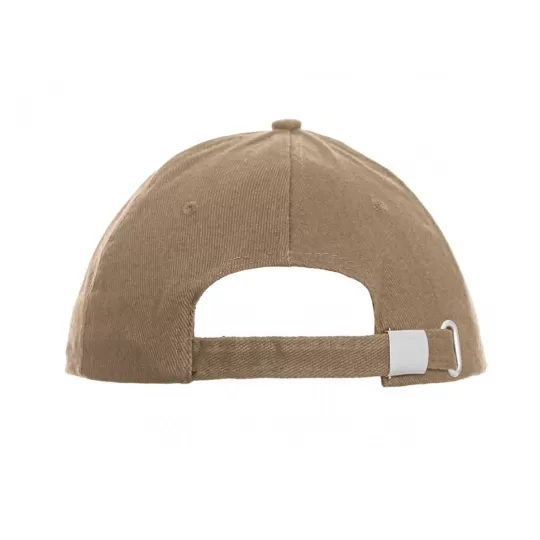 About Basics 5-Panel Brushed Cotton Baseball Cap - Heavyweight 250g/m² with Metal Buckle