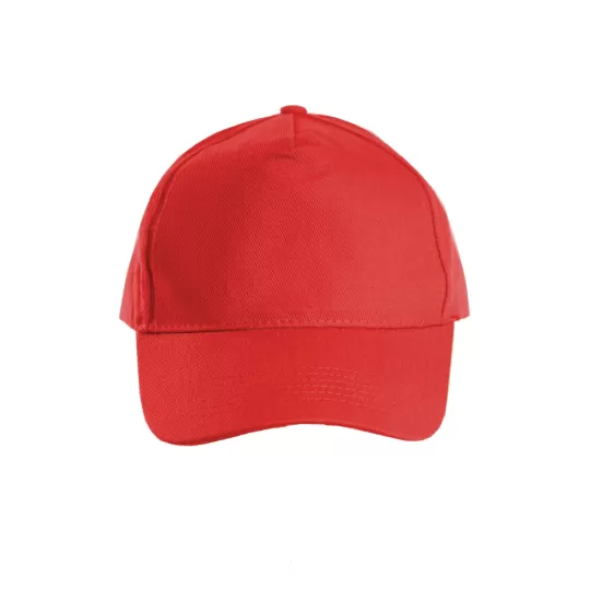 About Basics 5-Panel Brushed Cotton Baseball Cap - Heavyweight 250g/m² with Metal Buckle