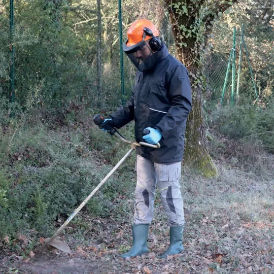 Delta Plus FORESTIER 3 - Forestry Protection Helmet Set with Ear Muffs & Mesh Visor