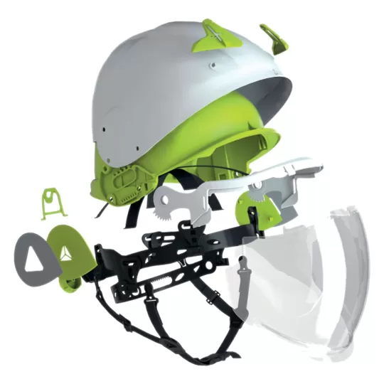 Delta Plus ONYX2 White - Electric Arc Protection Helmet with Visor