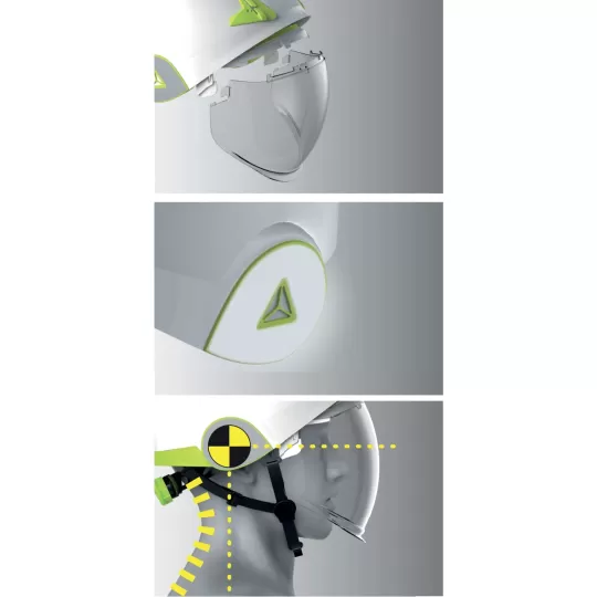 Delta Plus ONYX2 White - Electric Arc Protection Helmet with Visor
