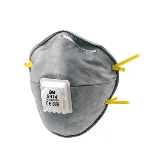 3M™ 9914 Μάσκα Σωματιδίων Μίας Χρήσης FFP1 με Ενεργό Άνθρακα & Βαλβίδα Cool Flow™
