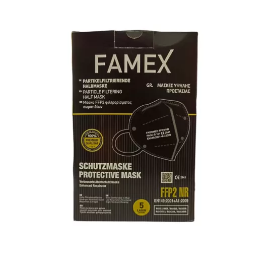 Famex Μάσκα Προστασίας FFP2 – Υψηλό Φιλτράρισμα BFE >95% με Άνετη 3D Εφαρμογή