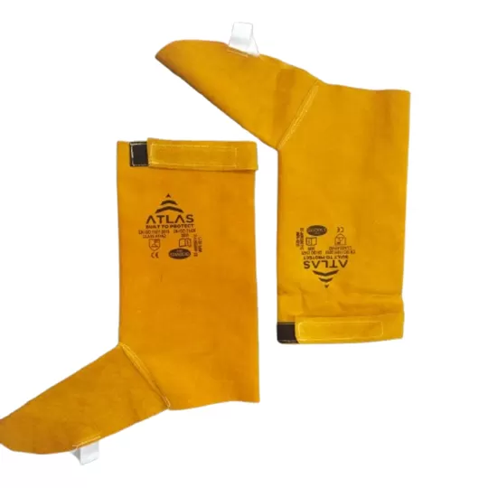 Atlas Leather Welding Spats - Protective Shoe Covers with Velcro Closure