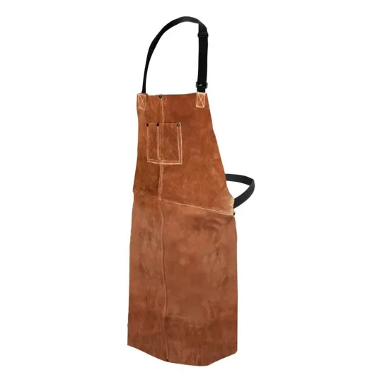 Atlas Pro Leather Welding Apron 70x100cm - Fire & Oil Resistant Cowhide