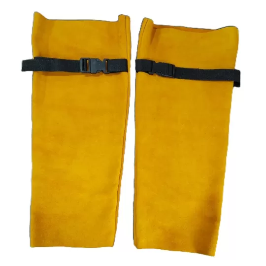 Atlas Leather Welding Sleeves - Fire-Resistant Cowhide & Kevlar Stitched
