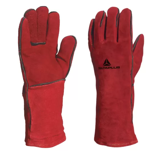 Delta Plus CA615K Welding Gloves - Heavy-Duty Leather & Kevlar Seams