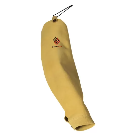 ThermoSTOP Leather Welding Sleeve with Strap - Class 2 / CAT II Protection