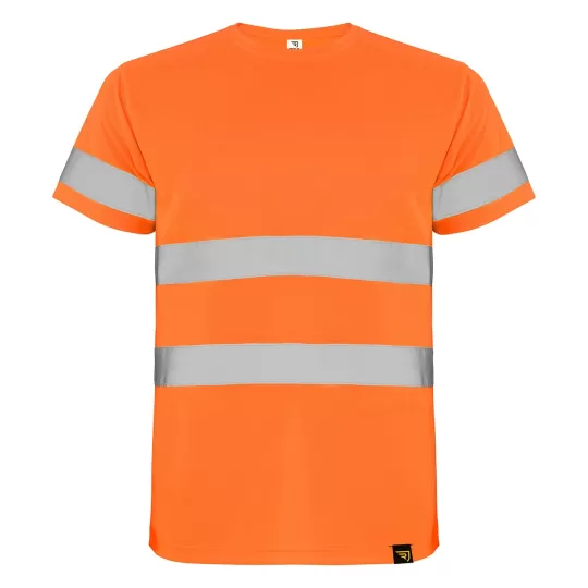 Roly Delta 9310 High-Visibility T-Shirt - Breathable Technical Fabric