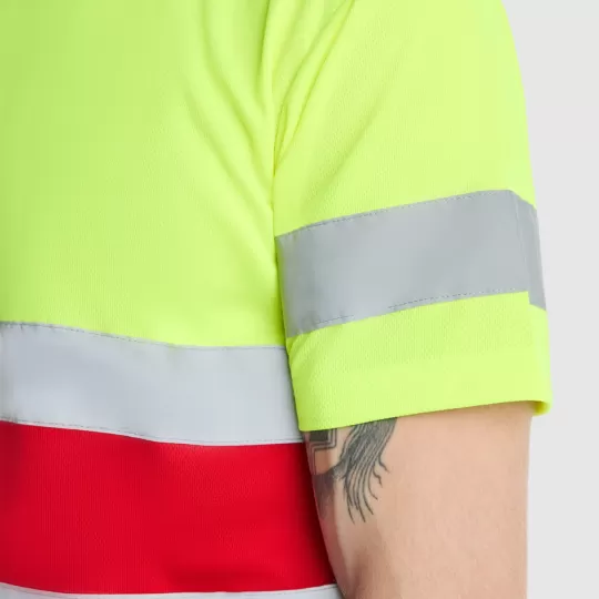 Roly Delta 9310 High-Visibility T-Shirt - Breathable Technical Fabric