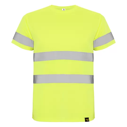 Roly Delta 9310 High-Visibility T-Shirt - Breathable Technical Fabric