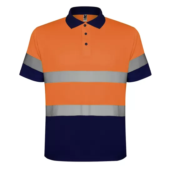 Roly POLARIS 9302 High-Visibility Polo Shirt - Reflective Technical Fabric