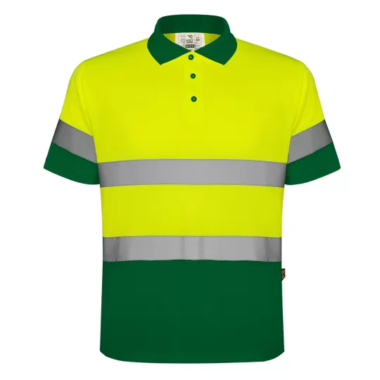 Roly POLARIS 9302 High-Visibility Polo Shirt - Reflective Technical Fabric