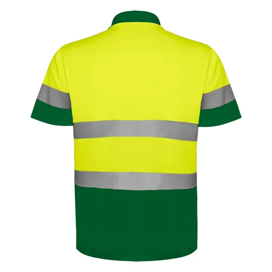 Roly POLARIS 9302 High-Visibility Polo Shirt - Reflective Technical Fabric