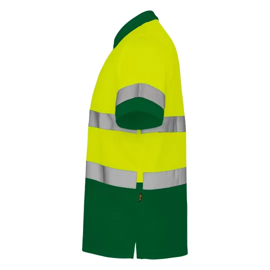 Roly POLARIS 9302 High-Visibility Polo Shirt - Reflective Technical Fabric