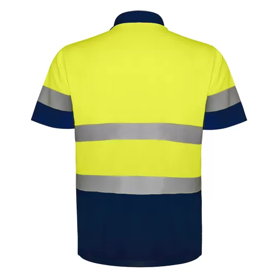 Roly POLARIS 9302 High-Visibility Polo Shirt - Reflective Technical Fabric