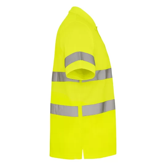 Roly POLARIS 9302 High-Visibility Polo Shirt - Reflective Technical Fabric