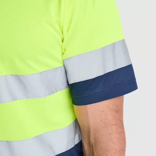 Roly POLARIS 9302 High-Visibility Polo Shirt - Reflective Technical Fabric
