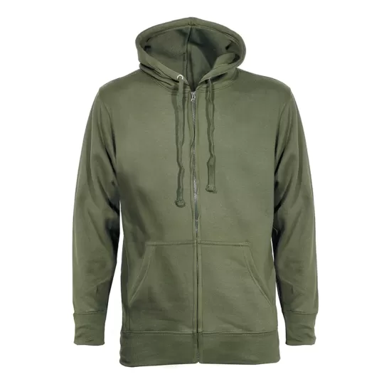 KPrime Unisex Full-Zip Hoodie 280gr - Hooded Sweatshirt Jacket