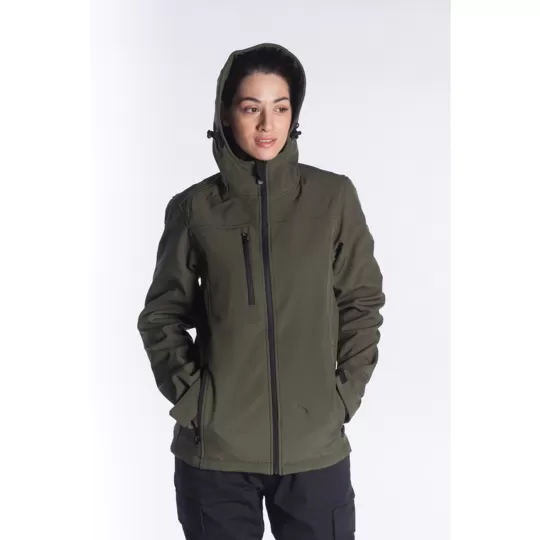 Fageo Μπουφάν Softshell 00523 Με Κουκούλα  & Microfleece - Αντιανεμικό 300gr/m²