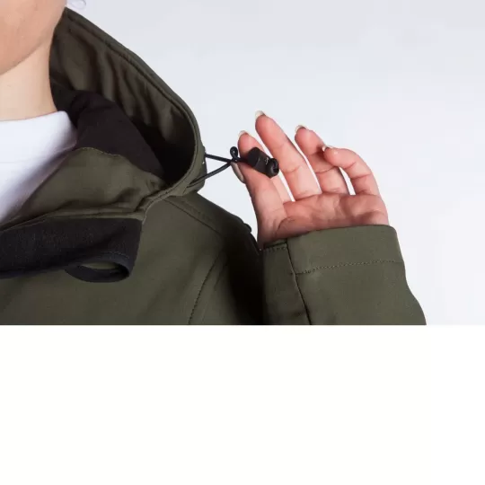 Fageo Μπουφάν Softshell 00523 Με Κουκούλα  & Microfleece - Αντιανεμικό 300gr/m²
