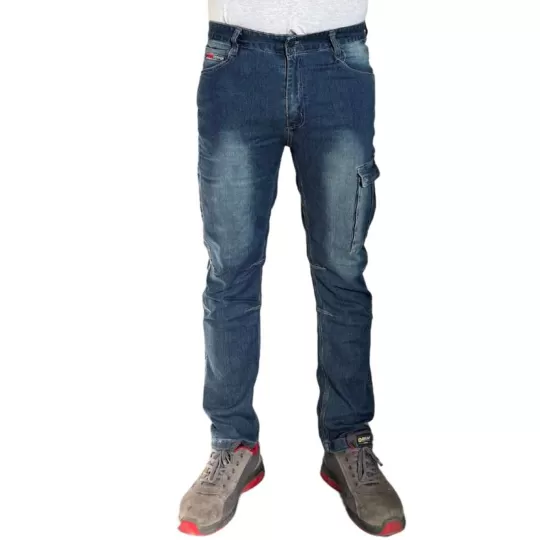 Ergoline Παντελόνι Εργασίας Python Denim Stretch - Ελαστικό με Θήκες Εργαλείων