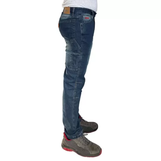 Ergoline Παντελόνι Εργασίας Python Denim Stretch - Ελαστικό με Θήκες Εργαλείων