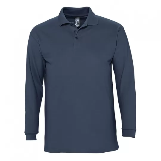 Sol's Winter II Μακρυμάνικο Polo Μπλουζάκι Πικέ 210gr