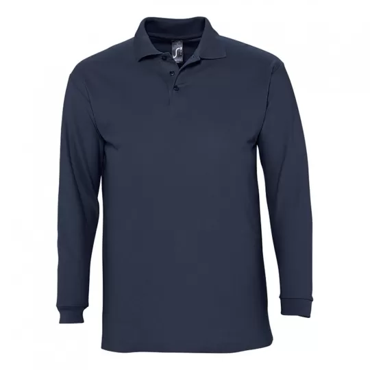 Sol's Winter II Μακρυμάνικο Polo Μπλουζάκι Πικέ 210gr