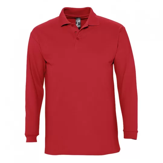 Sol's Winter II Μακρυμάνικο Polo Μπλουζάκι Πικέ 210gr